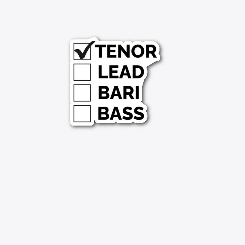 Block Tenor Check Mark Black